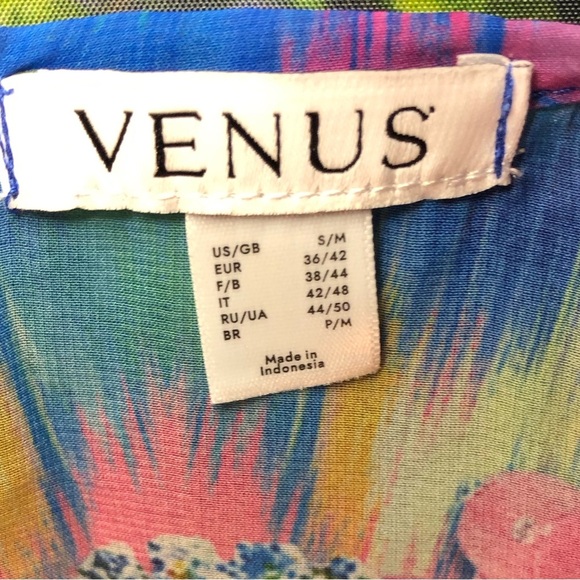 Vibrant Blue and Pink Animal Print Kimono - Picture 6 of 16